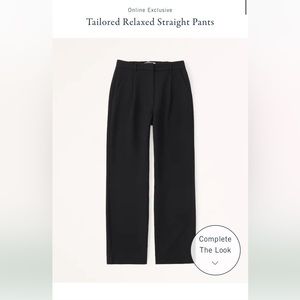 Abercrombie Tailored Relaxed Straight Pants